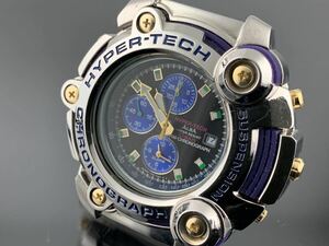 [A1221]本体のみの為 1円～☆メンズ腕時計 クォーツ SEIKO セイコー SEIKO ALBA HYPER-TECH サスペンション クロノグラフ Y182-7A40 動作品