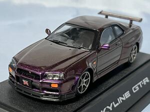 エブロ製　　ニッサン　スカイライン　GTR (R34) 特注カラー　マジックパープル　　　1/43