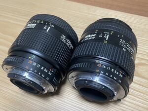 ■ 美品 ■ ズーム2本セット ■ NIKON AI AF Zoom Nikkor 35-105mm F3.5-4.5D / 28-70mm F3.5-4.5D ■ 動作確認済 ■ ニコン ■