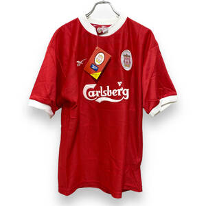 未使用 イギリス製 Reebok リーボック Liverpool FC リヴァプールFC ユニフォーム ゲームシャツ M 赤 メンズ サッカー 送料185円 23-1121