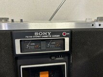 A3　SONY　ソニー　CF-6600　STEREO ZILBAP　ジルバップ　ラジカセ　通電確認済み　オーディオ機器　現状品_画像2