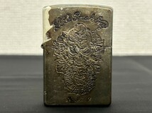 A1　Zippo　ジッポー　スカル　ドクロ　シリアル番号入り　ヴィンテージ　1996年製　オイルライター　現状品_画像1