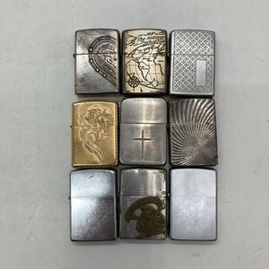 【1円～】Zippo ジッポライター 9点セット 00年代～ アーマー 喫煙グッズ 雑貨 コレクション【中古品】