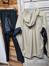 ワークマン AEGIS イージス Rain Wear レインウェア 上下セット 高品質 ジップアップパーカー カッパ 防水防寒 収納袋付き size L_画像3