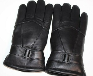 MW102[ reverse side nappy . leather gloves *. umbrella is eminent * men's gloves ] fashion gloves bike original leather glow blaser warmly sheepskin black color 