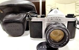 ☆ASAHI PENTAX　ペンタックス　SV+Super-Takumar 1:1.8/55㎜【作動未確認】現状品 ケース付 中古※税込価格☆