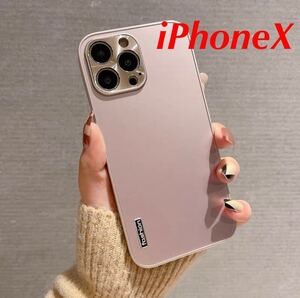 【新品未使用】iPhoneXケース ピンク