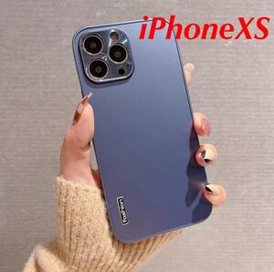 【新品未使用】iPhoneXSケース ブルー