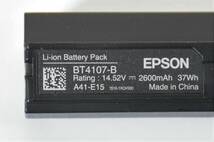 EPSON A41-E15 BT4107-B バッテリー/残容量90%以上充電可能/ BT4108-B,BT4112-B,NJ400E,NJ4300E,JN4300Eなど対応 /14.52V 37Wh /中古_画像2