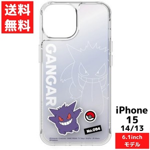 iPhone 15 14 13 対応 ケース ポケットモンスター ゲンガー スマホ クリア ケース カバー アイフォン SHOWCASE+