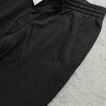 格安送料 XL （O）サイズ 新品 adidas アディダス スウェットパンツ 黒 ブラック フリース フレンチテリー テーパードパンツ LL GK8897_画像3