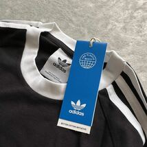 格安送料 Lサイズ 新品 adidas Originals アディダス オリジナルス 長袖 Tシャツ 3ストライプ ロンT トップス ブラック 黒 GN3478_画像3