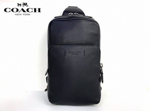 新品同様★送料無料★ コーチ メンズ COACH レザー ゴッサム パック ショルダー ボディバッグ ブラック