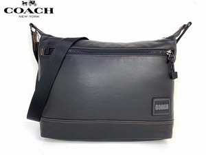 新品同様★送料無料★レアモデル コーチ メンズ COACH レザー ペイサー メッセンジャーバッグ ショルダーバッグ ブラック