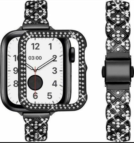 新品 コンパチブル スリム キラキラ Apple Watch バンド ウォッチ 腕時計 Apple Watch ビジネススタイル