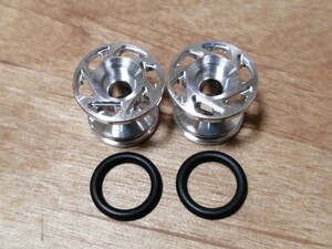 ゴムリング付 アルミローラーセット 13-12mm 15418 マシニング加工ローラー CNC 軽量化 ミニ四駆 タミヤ