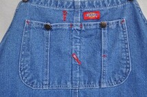 ビッグサイズ　ワークスタイル　オーバーオール　Dickies ディッキーズ　デニム　中古品　DO23-7_画像10