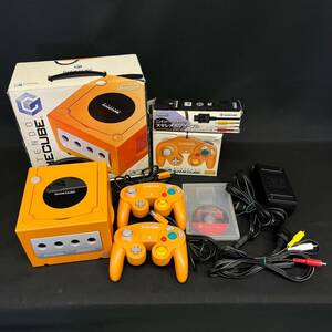 BJd092R 80 まとめ 箱付き Nintendo ゲームキューブ 本体 オレンジ DOL-003 コントローラー ゲームソフト 大乱闘スマッシュブラザーズDX