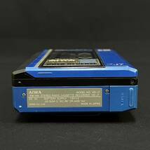 BKg048I 60 AIWA Cassette Boy HS-J7 アイワ カセットボーイ ブルー カセットプレーヤー カセットレコーダー FM/AM ラジオ レトロ_画像8