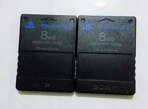 PS2 メモリーカード 2個セット プレステ2