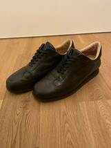 Santoni サントーニ　レザースニーカー　ブラック_画像1