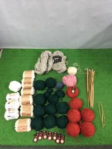 ◎ ワールド 東洋紡 DAISO 毛糸 編み棒 かぎ針 ハンドメイド 手芸 編み物 まとめてセット 3-121
