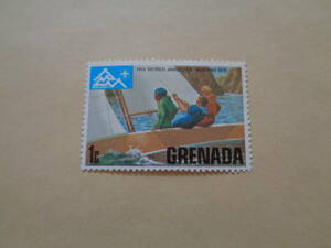グレナダ切手　1975年　第14回世界スカウトジャンボリー（ボーイスカウト）　Sailing（セーリング）　　1c