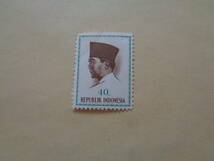 インドネシア切手　1964年　スカルノ大統領　　　40Rp_画像1