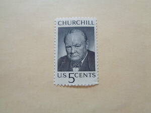 アメリカ切手　1965年　ウィンストン・チャーチル　イギリスの政治家・作家　　5セント