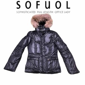 【美品】SOFUOL　ダウンジャケット　２サイズ　ダウン　フェザー　状態良好