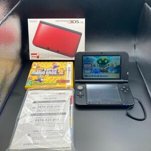 ◆動作品◆美品◆ 任天堂　ニンテンドー3DS LL レッド ゲーム機本体　ソフト1本