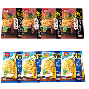 ■オーマイ　和パスタ好きのための　たらこ・芳醇チーズクリーム　2種8袋■　1袋2パック入り ■あえるパスタソース