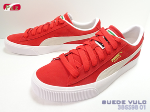 ■PUMA■　スウェード Vulc(26.5cm)　■RED-WHT■386598 01