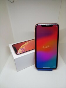 ■ 中古品 ■ MT１P２ZA/A iPhone XR Coral 256GB ■ 香港版 SIMフリー ■ デュアルSIM ■