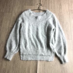 100円スタート□ B:ming BEAMS ビームス　アンゴラ混　ふわふわ素材　ニット　セーター　触り心地抜群