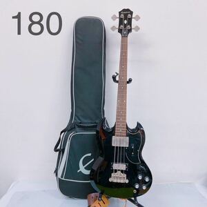 10C36 Epiphone エピフォン エレキベース 弦楽器 弦長約77cm 素人採寸 ソフトケース付 通電音出しのみ確認済