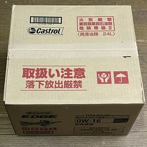 全国送料無料！カストロール エッジ チタニウム 0w16 4Lワンケース EDGE TITANIUM 6缶入り 全合成油 省燃費 低粘度の画像2