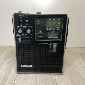 【2】【A】動作品 3バンドレシーバー ICF-5500 SONY ソニー スカイセンサー FM/MW/SW（BCLラジオ） 1010-B00YBRQARK-9800-16980-UAC-1-ah