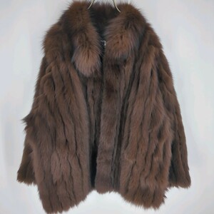 SAGA FOX 毛皮 ファーコート サイドポケット ブラウン リユース ultralou ou0390