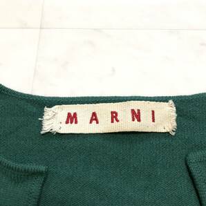 【送料360円】カシミヤ100% MARNI マルニ 七分袖ボタンレスカーディガン カシミアニット 女性用 レディース サイズ38 イタリア製 YE149の画像3