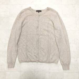 【送料360円】CASHMERE WORLD カシミヤニットカーディガン 女性用 レディース LLサイズ 古着 YE195