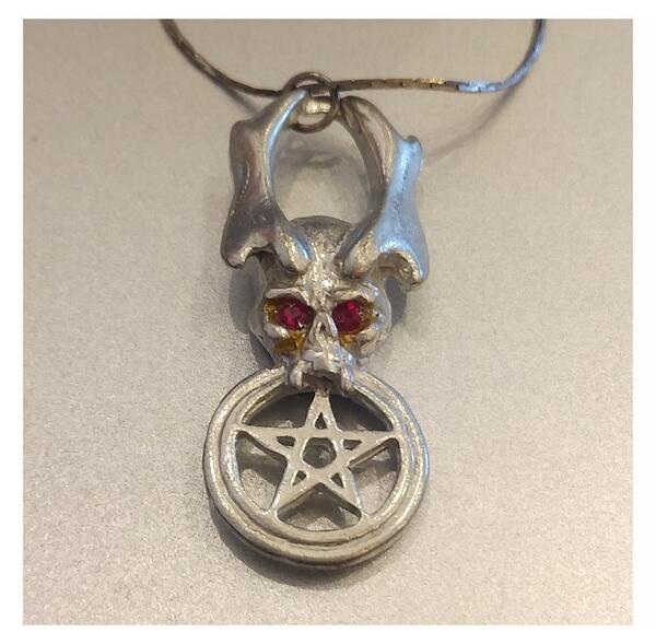 AzureGreen: Beast Devil Pentacle Pendant