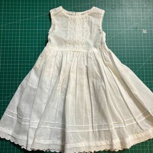 ビスクドール６０〜６５センチ用　スリップ　３.６倍ギャザー　ハイウエストタイプ　下着　ハンドメイド／お人形用　ワンピース　ドレス