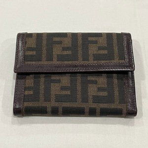 ★FENDI★　 フェンディ　 ズッカ柄 　三つ折財布　2270-30729-099