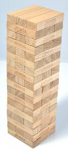 ◆送料無料◆タカラトミー製 ジェンガ JENGA 天然木材使用 ブロック54個 欠品なし 即ゲーム可能◆廃番・中古品◆