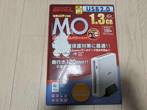 未使用　BUFFALO バッファロー MOドライブ　バスパワー　1.3GB MO-PL1300U2 レア　貴重