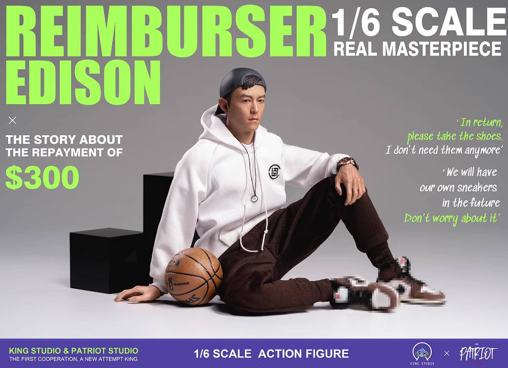 King Studio × Patriot Studio 1/6 KP OG Reimburser Edison 未開封新品 チャン グンヘイ 陳冠希 検) ホットトイズ VERYCOOL TVB 頭文字D