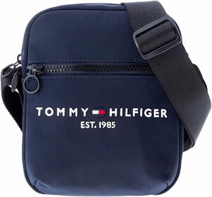 新品タグ付き ネイビー トミーヒルフィガー TOMMY HILFIGER 斜め掛けショルダーバッグ ミニレポーターバッグ サコッシュ ボディバッグ