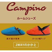 新品タグ付き LLサイズ ブルー Campino キャンピーノ 2WAYルームシューズ スリッパ スリッポン_画像3