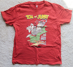 トムとジェリー　Tシャツ　Mサイズ　赤　レッド　graniph　グラニフ
